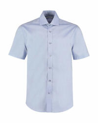 Kustom Kit Férfi rövid ujjú Ing Kustom Kit Classic Fit Premium Cutaway Oxford Shirt SSL 2XL, Világos kék