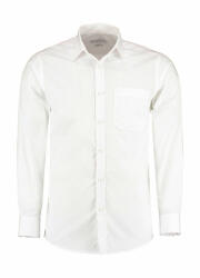 Kustom Kit Férfi hosszú ujjú Ing Kustom Kit Tailored Fit Poplin Shirt 2XL, Fehér