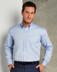 Kustom Kit Férfi hosszú ujjú Ing Kustom Kit Classic Fit Premium Oxford Shirt XS, Fehér