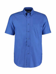Kustom Kit Férfi rövid ujjú Ing Kustom Kit Classic Fit Workwear Oxford Shirt SSL XL, Italian kék