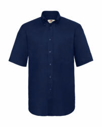 Fruit of the Loom Férfi rövid ujjú Ing Fruit of the Loom Oxford Shirt S, Sötétkék (navy)