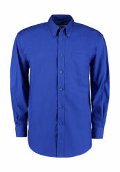 Kustom Kit Férfi hosszú ujjú Ing Kustom Kit Classic Fit Premium Oxford Shirt 2XL, Királykék