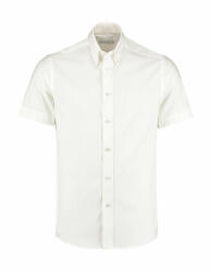 Kustom Kit Férfi rövid ujjú Ing Kustom Kit Tailored Fit Premium Oxford Shirt SSL 2XL, Fehér