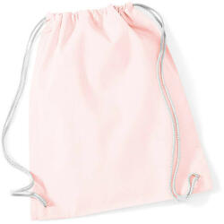 Westford Mill Tornazsák tornatáska Hátizsák Westford Mill Cotton Gymsac - Egy méret, Pasztel Rózsaszín/Fehér