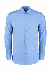 Kustom Kit Uniszex hosszú ujjú Ing Kustom Kit Slim Fit Business Shirt LS S, Világos kék