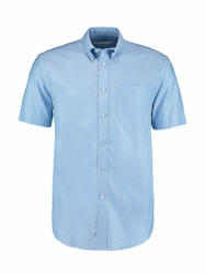 Kustom Kit Férfi rövid ujjú Ing Kustom Kit Classic Fit Workwear Oxford Shirt SSL M, Világos kék