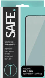 Panzer Стъклен протектор Safe за Motorola Moto E7 CaseFriendly- Черен