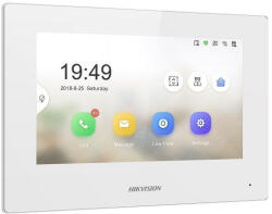  DS-KH6320-WTE1-W(O-STD)(Europe BV) Hikvision IP video-kaputelefon beltéri egység, 7 LCD kijelző, 1024×600 felbontás, WiFi, 2 vezetékes (DS-KH6320-WTE1-W(O-STD)(Europe BV))