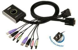 ATEN CS682 2-Port USB DVI KVM Switch, Audio 2.1, Remote port selector (1.8m) (CS682-AT) - pcone