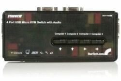 StarTech 4 port USB KVM switch és audió (SV411KUSB) - bestmarkt