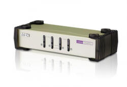 ATEN Hálózati eszközök ATEN 4Port PS/2USB VGA KVM Switch + Kábel CS84UAT (CS84U-AT)