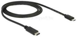 Delock 1m USB Type-C 2.0 apa - USB 2.0 micro-B típusú apa fekete kábel (DL83602) (DL83602)