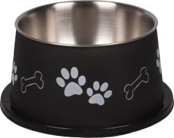 Flamingo Bella Kena fémtál hosszú fülű kutyáknak - fekete 900 ml