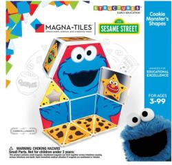 CreateOn Invata formele, Cookie Monster, Magna-Tiles Structures (CKMONS200602) Jucarii de constructii magnetice