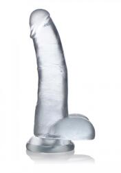 Curve Novelties C-Thru Jock Dong with Balls 9" Clear Dildo