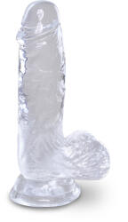Pipedream King Cock Clear 5" Cock with Balls Dildo