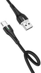 Adatkábel: HOCO X45 - Type-C (USB-C) / Type-C (USB-C) fekete szövet adatkábel, 1m