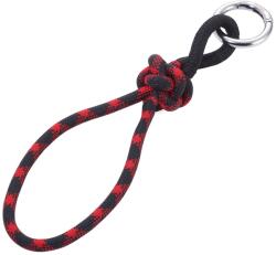 TROIKA Breloc - Rope with Knot - Black & Red