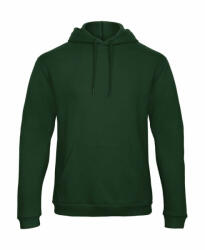 B&C Collection Férfi kapucnis hosszú ujjú pulóver B and C ID. 203 50/50 Hooded Sweatshirt Unisex XL, Sötétzöld