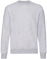 Fruit of the Loom Uniszex Pulóver Hosszú ujjú Fruit of the Loom Classic Set In Sweat - 2XL, Heather szürke