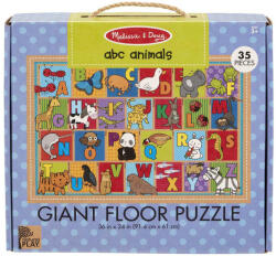 Melissa & Doug Primul meu puzzle de podea eco Alfabetul Animalelor - Melissa and Doug (MD31373) - piciulica Puzzle