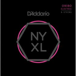 D'Addario NYXL0980 -Set 8 Corzi Chitara Electrica 09-80 (NYXL0980)
