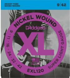 D'Addario EXL120 - Set Corzi Chitara Electrica 9-42 (EXL120)