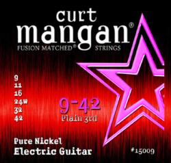 Curt Mangan Pure Nickel 9-42 - Set Corzi Chitara Electrica (15009)