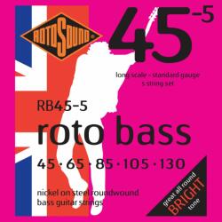 Rotosound Rotobass Regular RB455 - Set 5 Corzi Chitara Bass 45-135 (RB455)