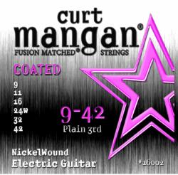 Curt Mangan Nickel Wound Coated 09-42 - Set Corzi Chitara Electrica (16002)
