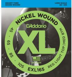 D'Addario EXL165 Long Scale - Set 4 Corzi Chitara Bass 45-105 (EXL165)