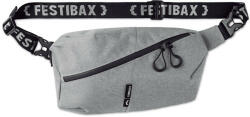 Festibax Borseta cu fermoar rezistent la apa, Festibax, 20IAN420, Poliester 300D, Gri (EVE01-MO9906-07)