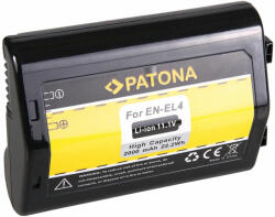 PATONA Acumulator Replace Li-Ion pentru Nikon EN-EL4/EN-EL4a 2000mAh 11.1V Patona Acumulator Replace Li-Ion pentru Nikon EN-EL4/EN-EL4a 2000mAh 11.1V