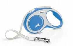 flexi New Comfort lesa automata cu banda pentru caini, albastru, marimea XS, 3 m