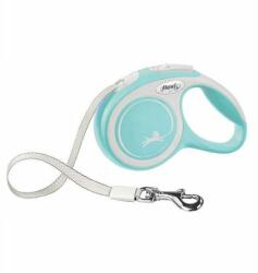 flexi New Comfort lesa automata cu banda pentru caini, albastru deschis, marimea XS, 3 m