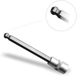 BGS technic Rátűzőkulcs - crowa+bit 1/2" imbusz 10 mm x 140 mm hosszú gömbvégű (9-4258-10)