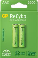 GP Batteries Baterii reincarcabile GP ReCyko AA 2600mAh (R6), ambalaj reciclabil 2pcs (GPRHC272E000)