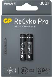 GP Batteries Baterii reincarcabile GP ReCyko Pro AAA 800mAh (R03), ambalaj reciclabil 2pcs (GPRHCH83B225)