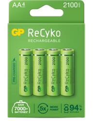 GP Batteries Baterii reincarcabile GP ReCyko AA 2100mAh (R6), ambalaj reciclabil 4pcs (GPRHC212E001) Baterie reincarcabila