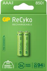 GP Batteries Baterii reincarcabile GP ReCyko AAA 850mAh (R03), ambalaj reciclabil 2pcs (GPRHCH83E000)