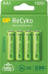 GP Batteries Baterii reincarcabile GP ReCyko AA 1300mAh (R6), ambalaj reciclabil 4pcs (GPRHC132E001)