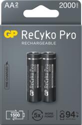 GP Batteries Baterii reincarcabile GP ReCyko Pro AA 2000mAh (R6), ambalaj reciclabil 2pcs (GPRHC212B308) Baterie reincarcabila