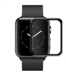 Temp-glass6312742 Apple Watch 4 44mm / 5 44mm 3D-teljes lefedettséget biztosító Karcálló, ütésálló kijelzővédő üvegfólia, 9H tempered glass, törlőkendővel (Temp-glass6312742)