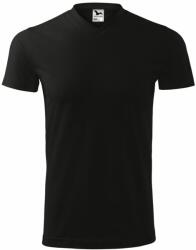 MALFINI Póló Heavy V-neck - Fekete | 3XL (1110118)