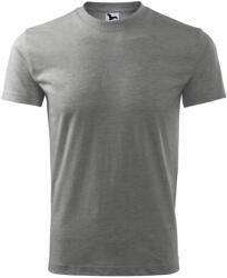 MALFINI Classic Póló - Sötétszürke melírozott | XL (1011216)