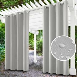 Mondo Italia Kerti függöny a gyűrűk a teraszon MIG03 világos szürke