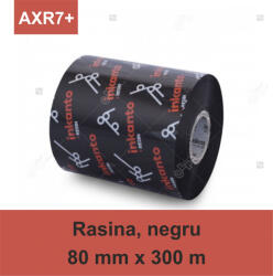inkanto Ribon ARMOR Inkanto AXR7+, rasina (resin), negru, 80mmx300M, OUT (MA30031397)
