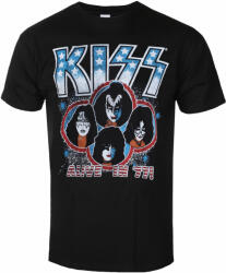 ROCK OFF Tricou unisex Kiss - Alive in '77 - BL - ROCK OFF - KISSTS18MB