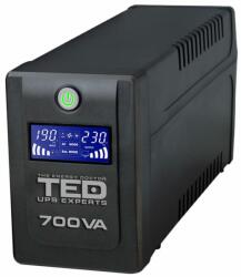 Ted Electric UPS TED Electric 700VA / 400W Line Interactive cu 2 iesiri schuko si display LCD TED-700