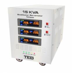 Ted Electric Stabilizator retea maxim 15KVA-SVC cu servomotor trifazat-trifazat TED15K3SVC